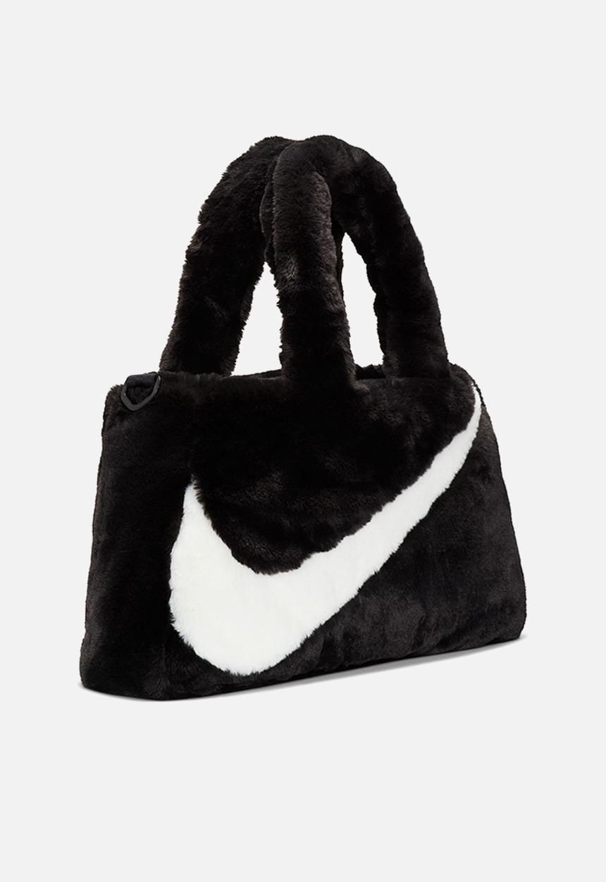 Nike - W nsw faux fur tote - black/black/sail