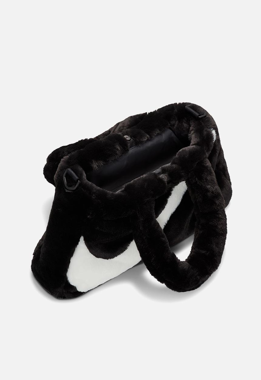 Nike - W nsw faux fur tote - black/black/sail