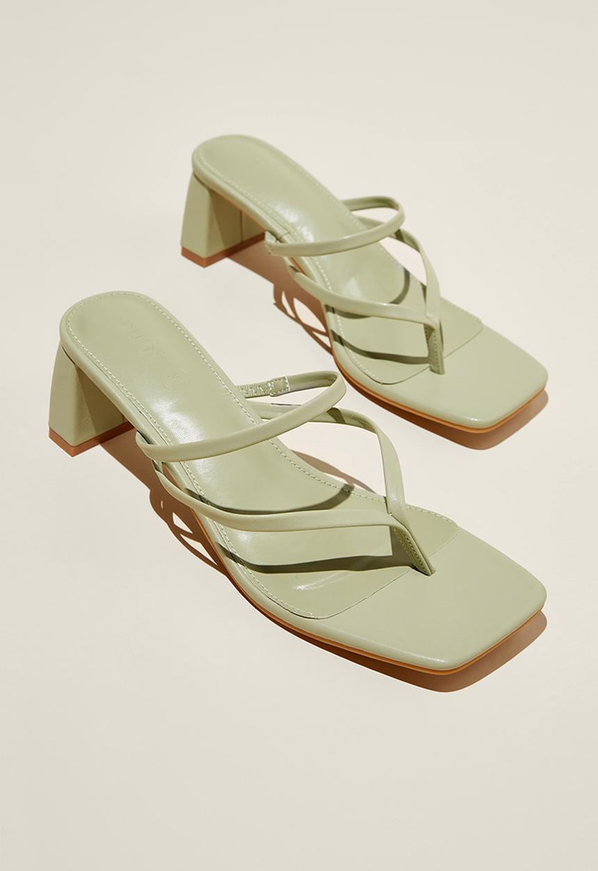 Cotton On - Hazel flip flop mule - sage green 