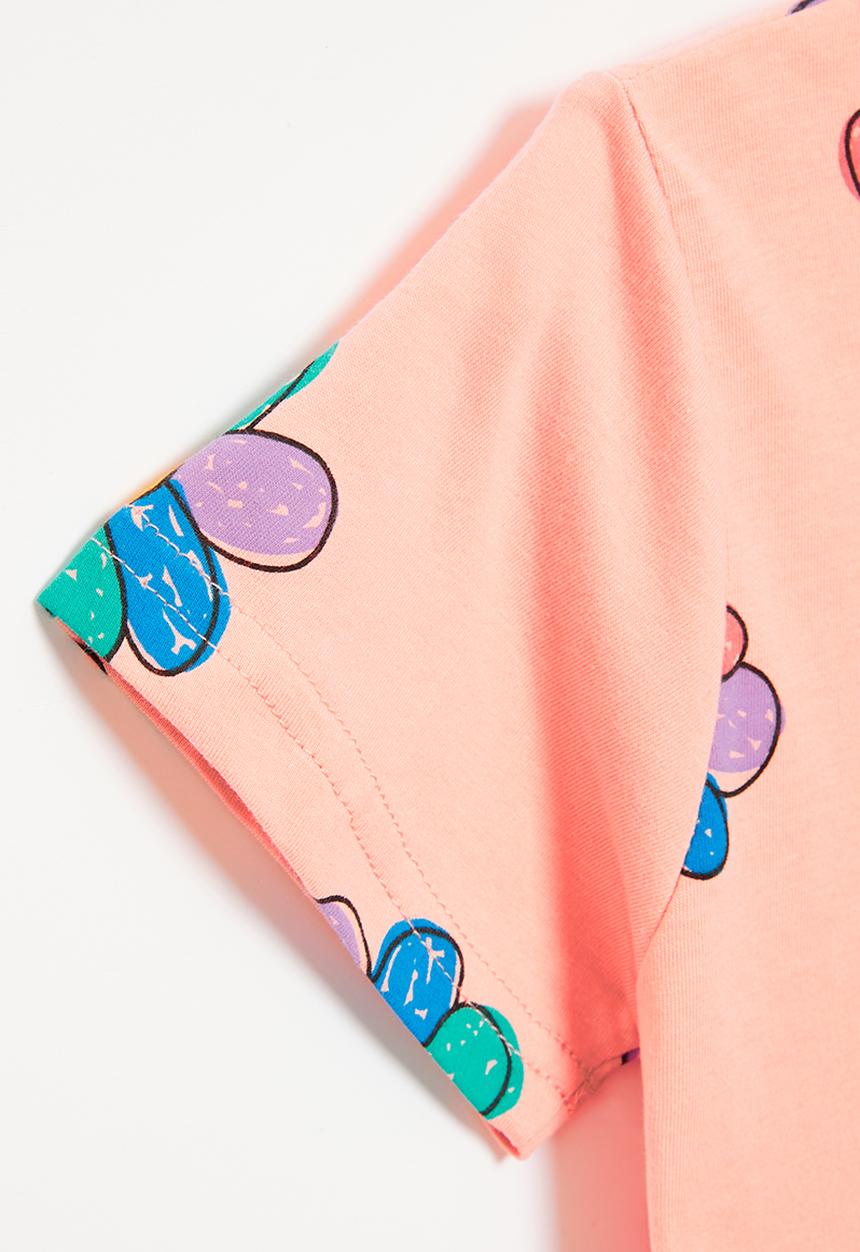 Pop Candy - Girls flower tee - pink