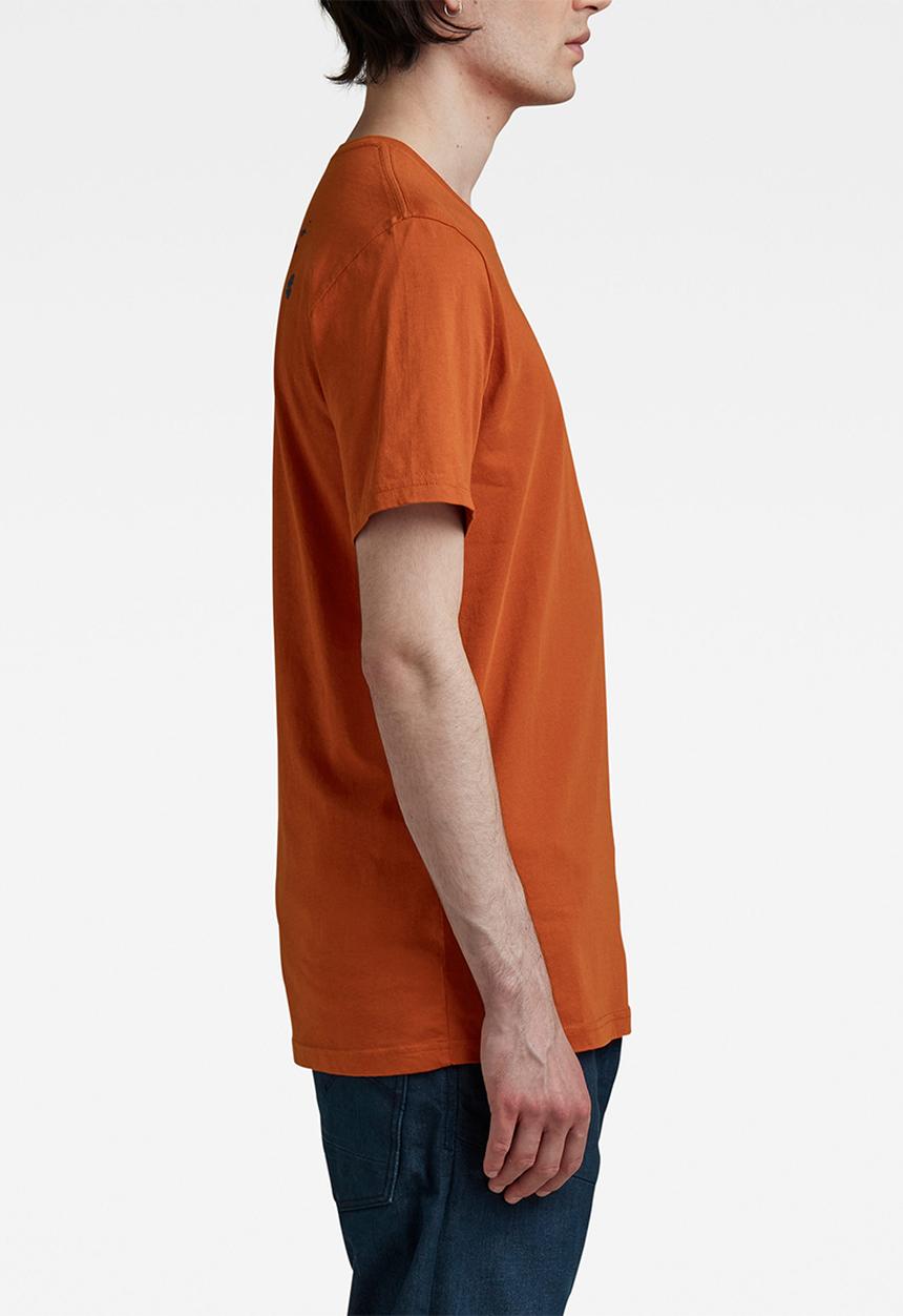 G-STAR - Faded raw back gr slim r tee - gold flame