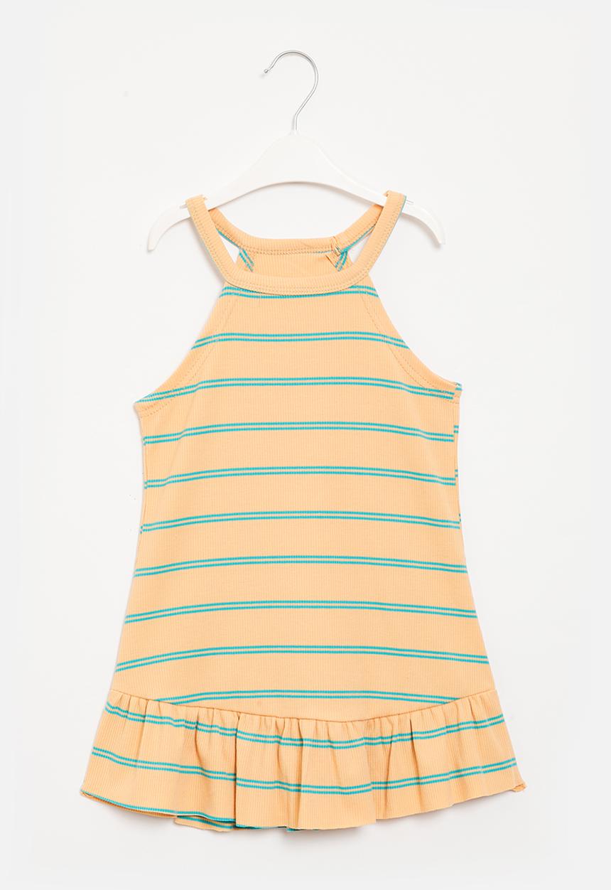 Pop Candy - Girls stripe dress - light pink