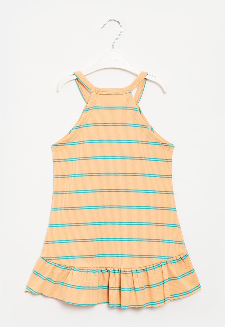Pop Candy - Girls stripe dress - light pink