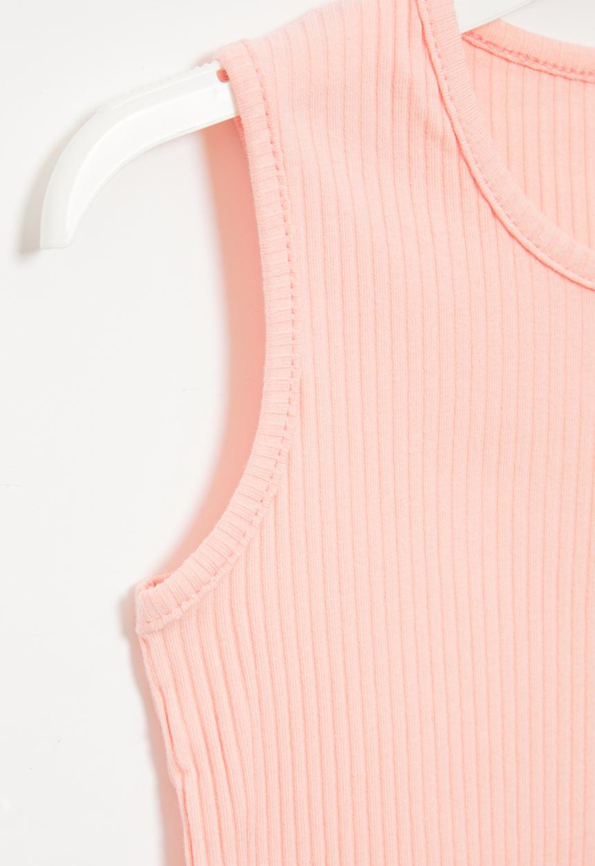 Pop Candy - Girls rib tank top - pink
