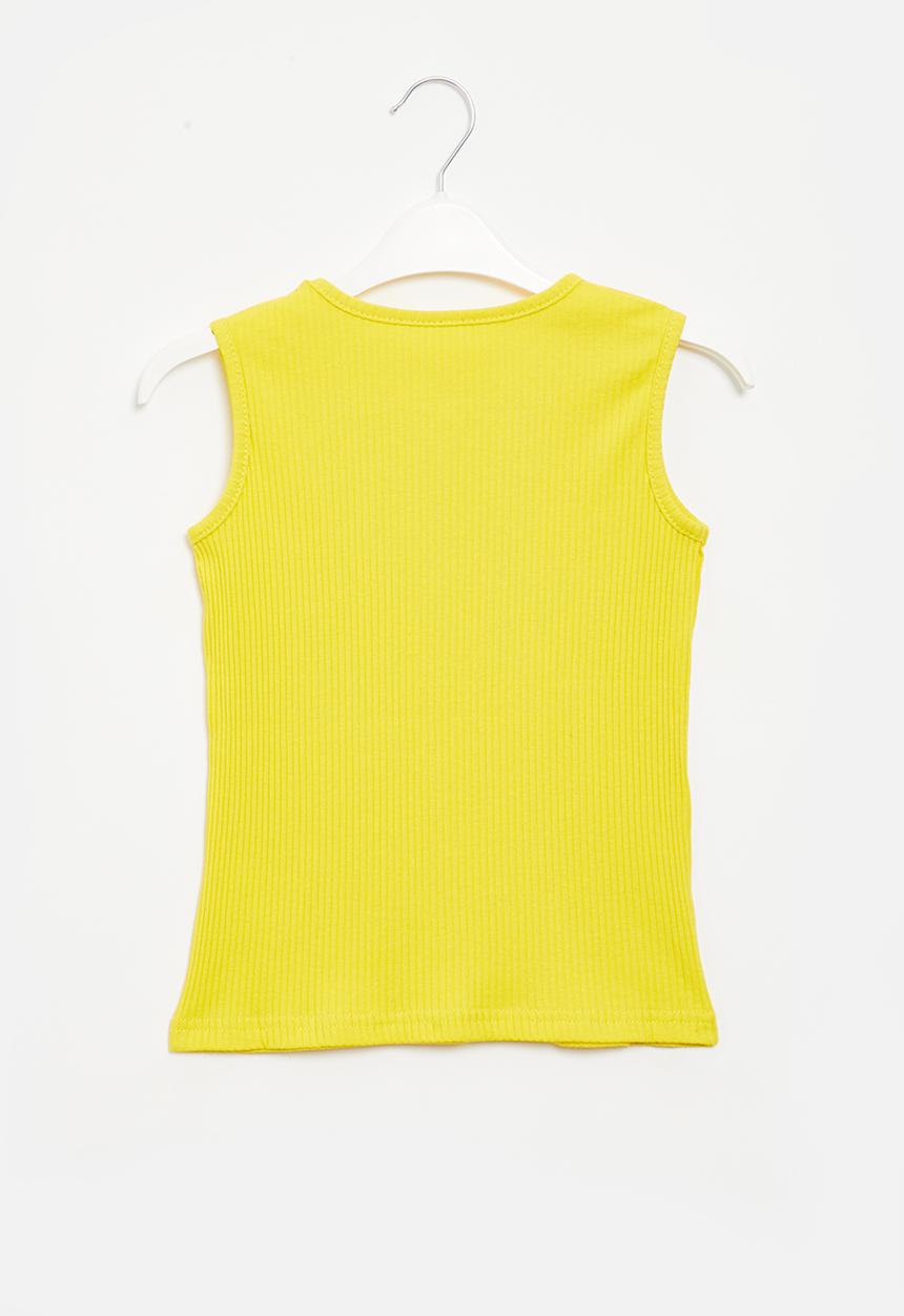 Pop Candy - Girls rib tank top - yellow