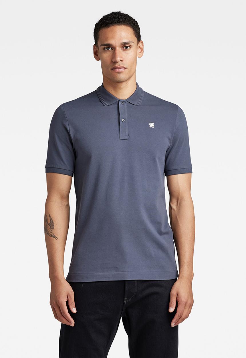 G-STAR - Dunda slim polo short sleeve - fantem blue