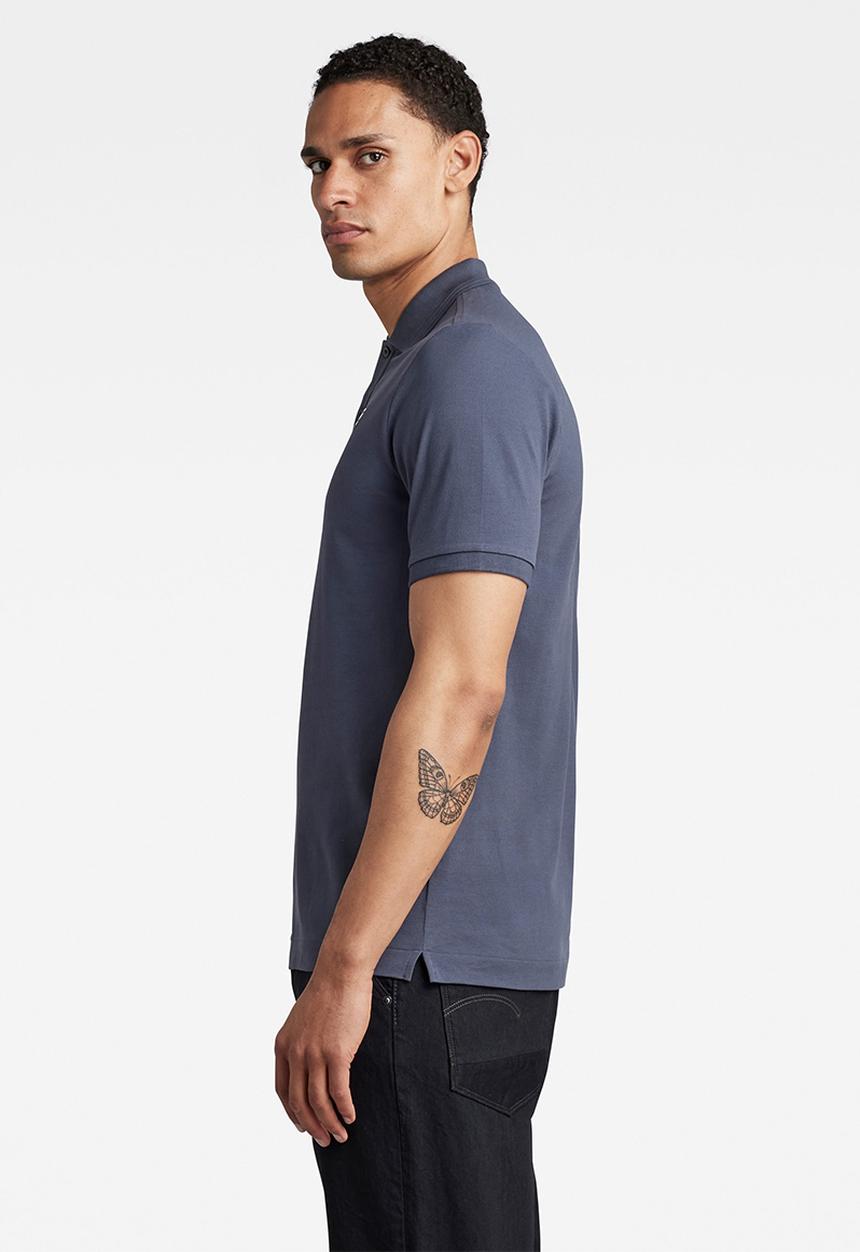 G-STAR - Dunda slim polo short sleeve - fantem blue