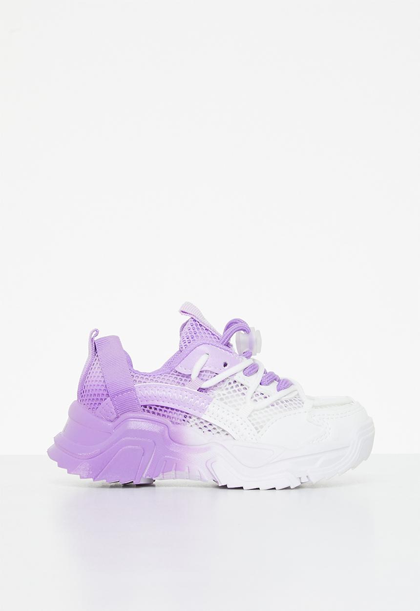 Pop Candy - Chunky sneaker - purple & white 