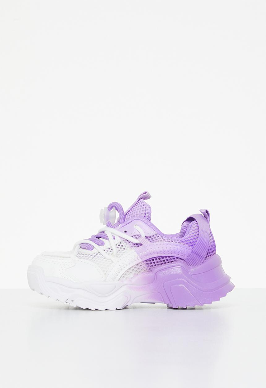 Pop Candy - Chunky sneaker - purple & white 