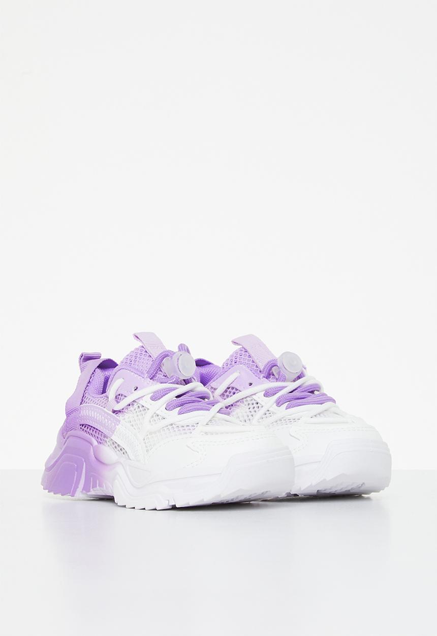 Pop Candy - Chunky sneaker - purple & white 