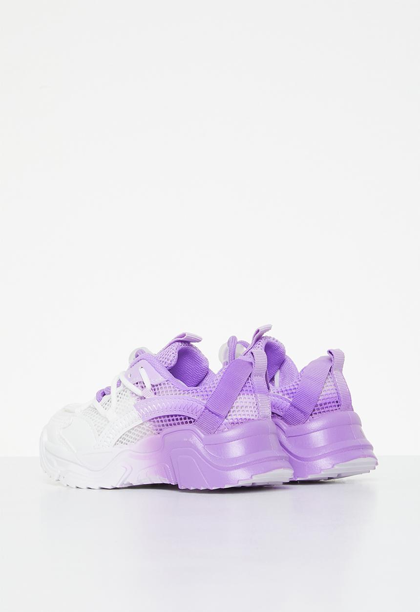 Pop Candy - Chunky sneaker - purple & white 