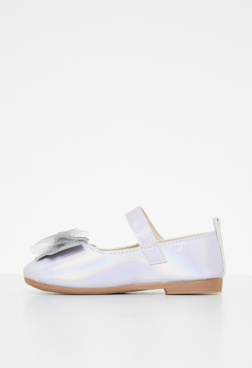 Pop Candy - Bow pump with strap - iridescent