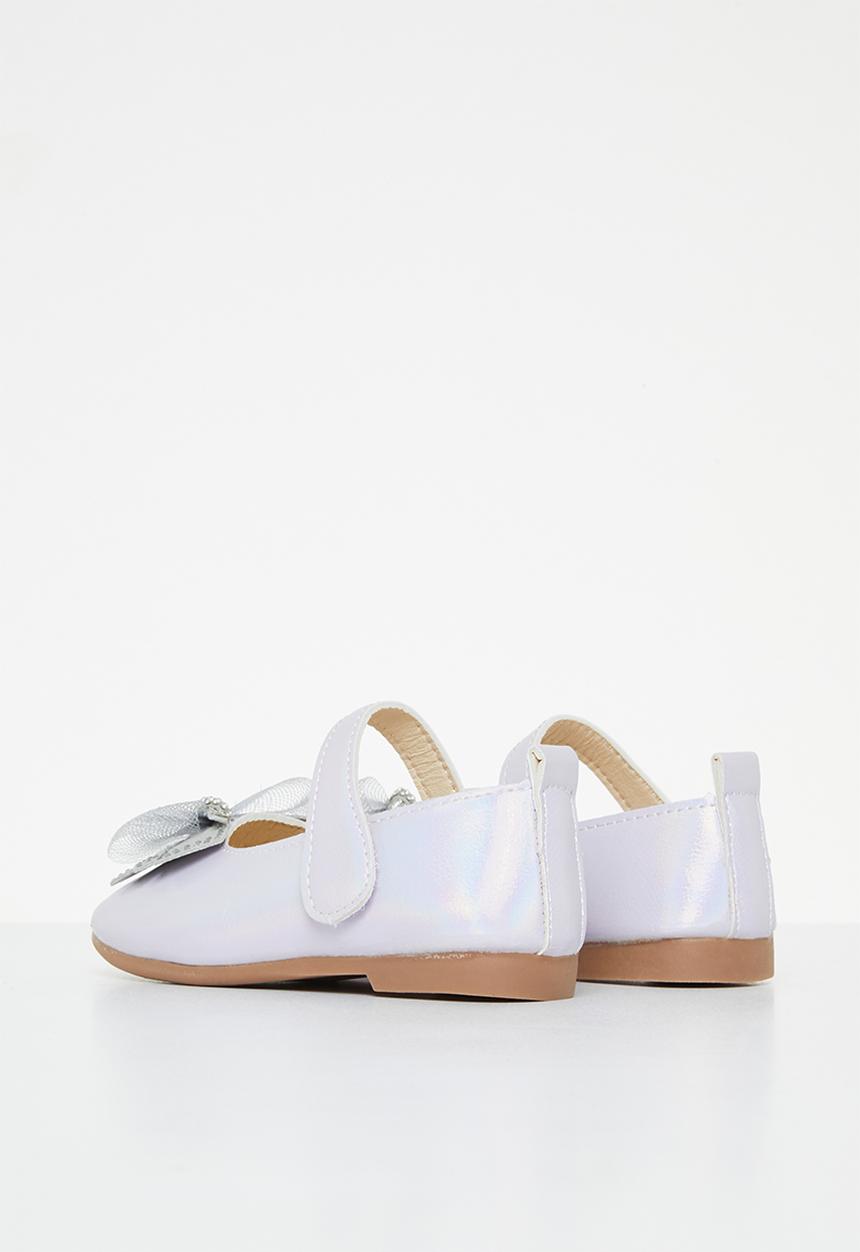 Pop Candy - Bow pump with strap - iridescent