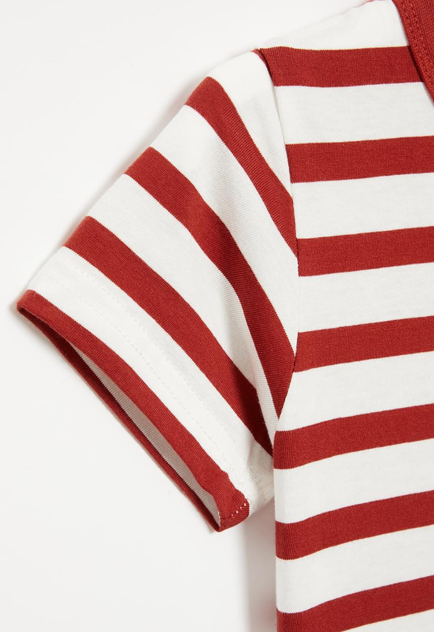 Pop Candy - Strip tee - red