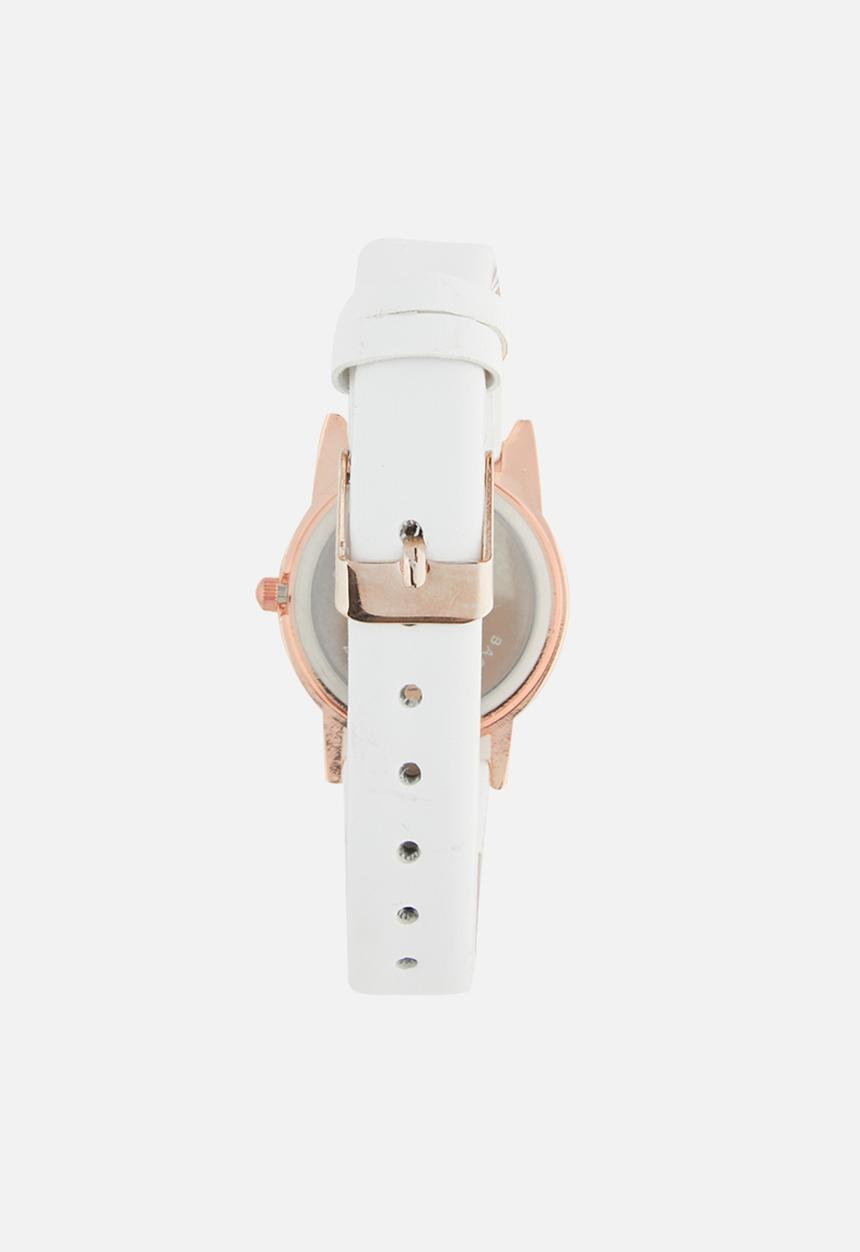 Cool Kids - Girls watch set - white & rose gold