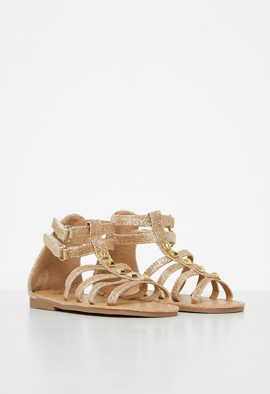 Pop Candy - Girls glitter sandal - gold