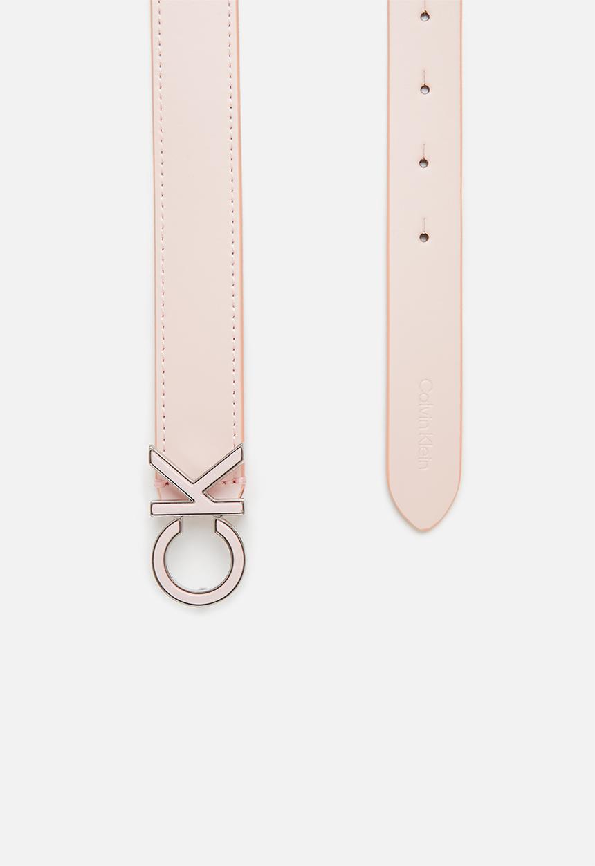 Calvin Klein - Re-lock inlay logo belt - spring rose