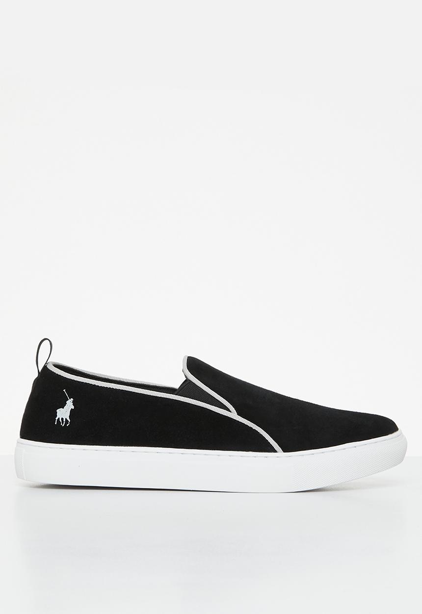 POLO - Suede slip on sneaker - black