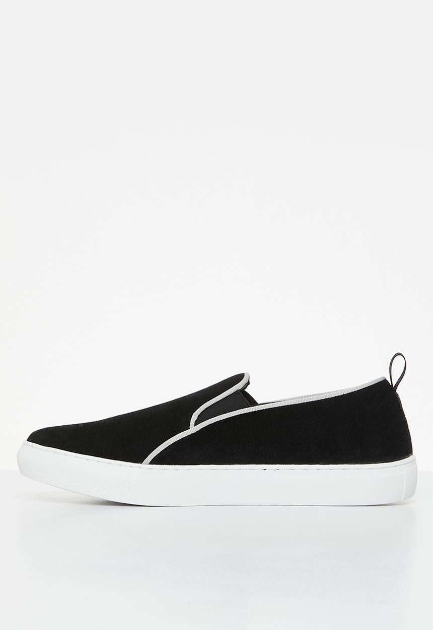 POLO - Suede slip on sneaker - black