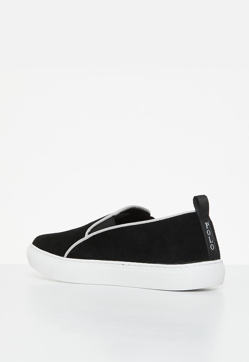 POLO - Suede slip on sneaker - black