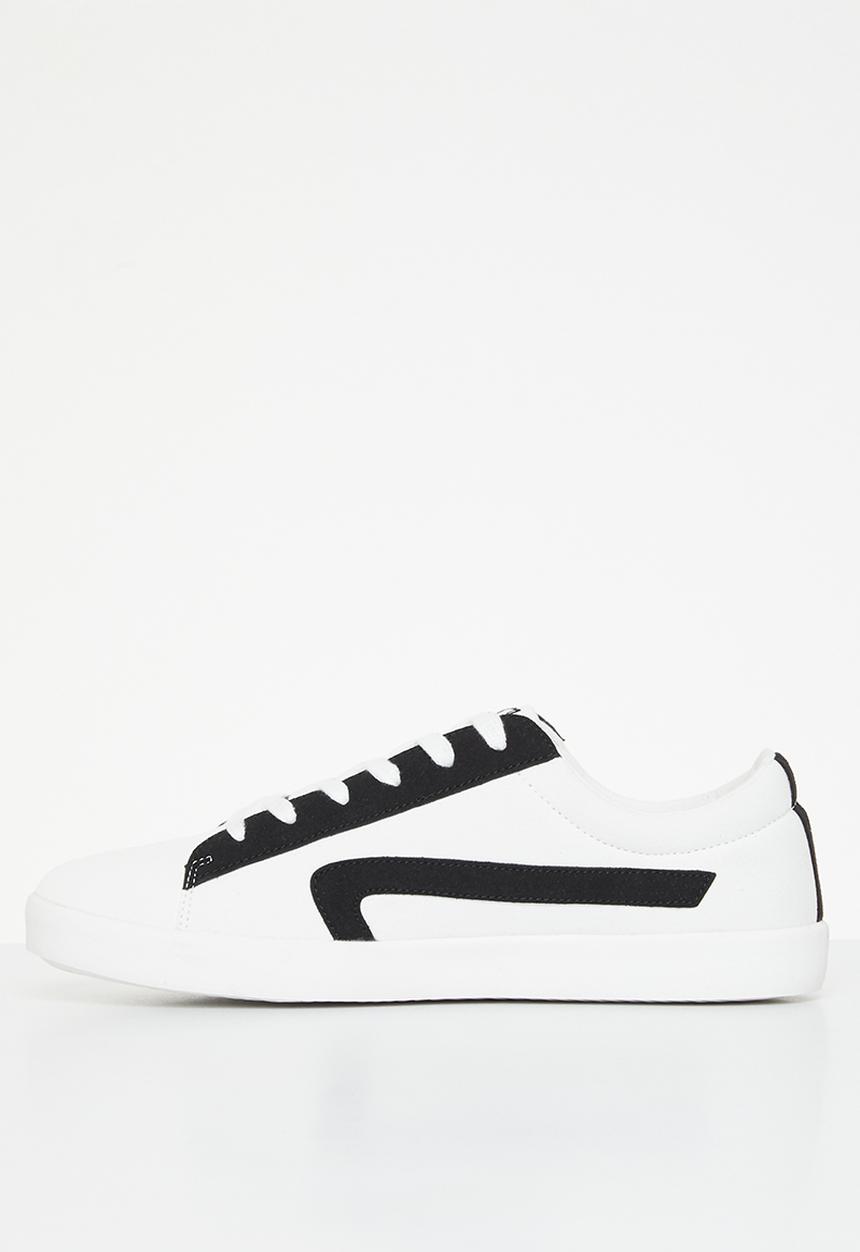 Aca Joe - Aca joe canvas globe  sneaker - white & black