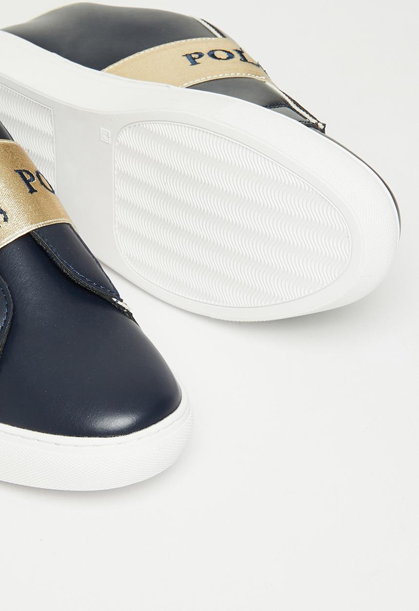 POLO - Classic side flash sneaker - gold