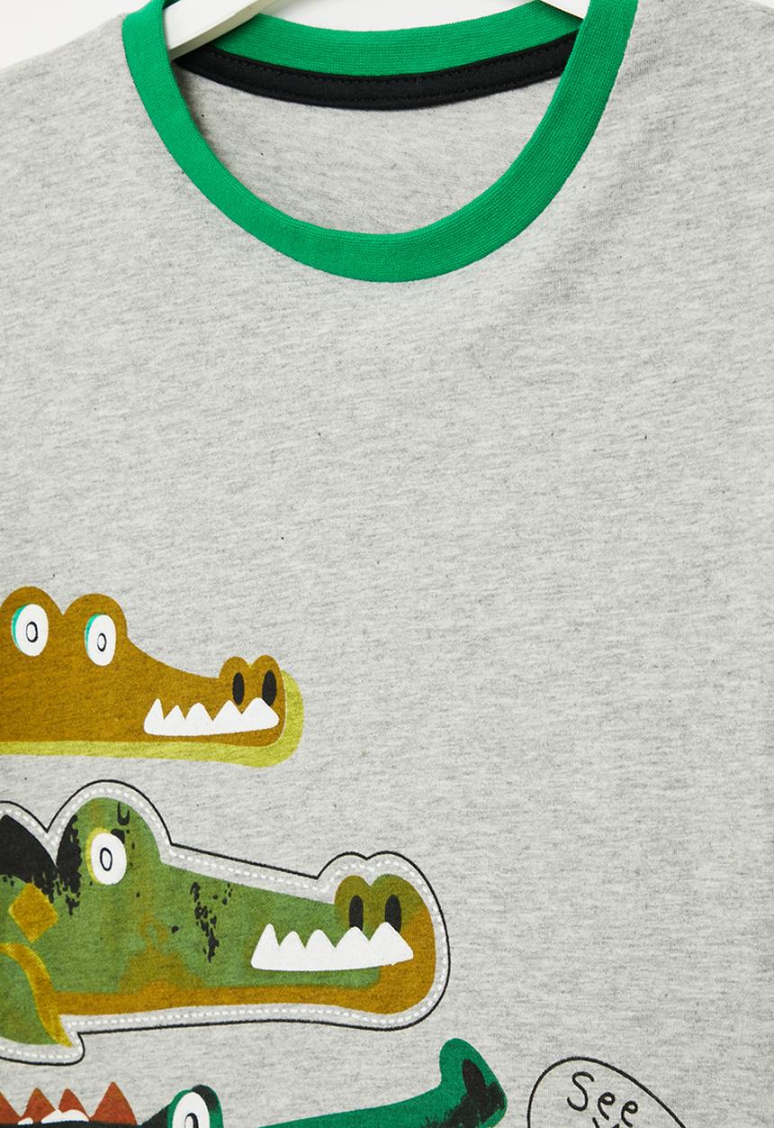 Pop Candy - Crocodile tee - grey