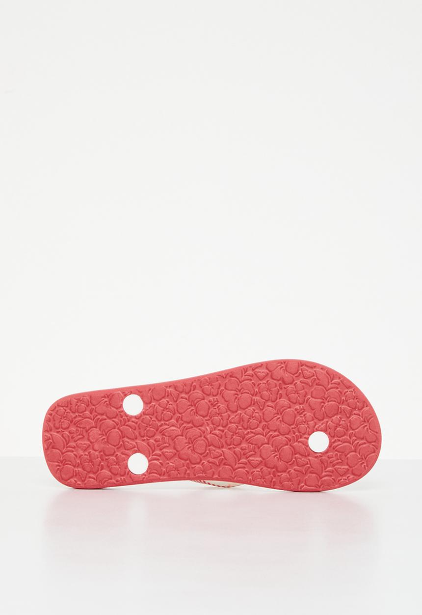 Roxy - Rg pebbles vii flip-flop - white & pink