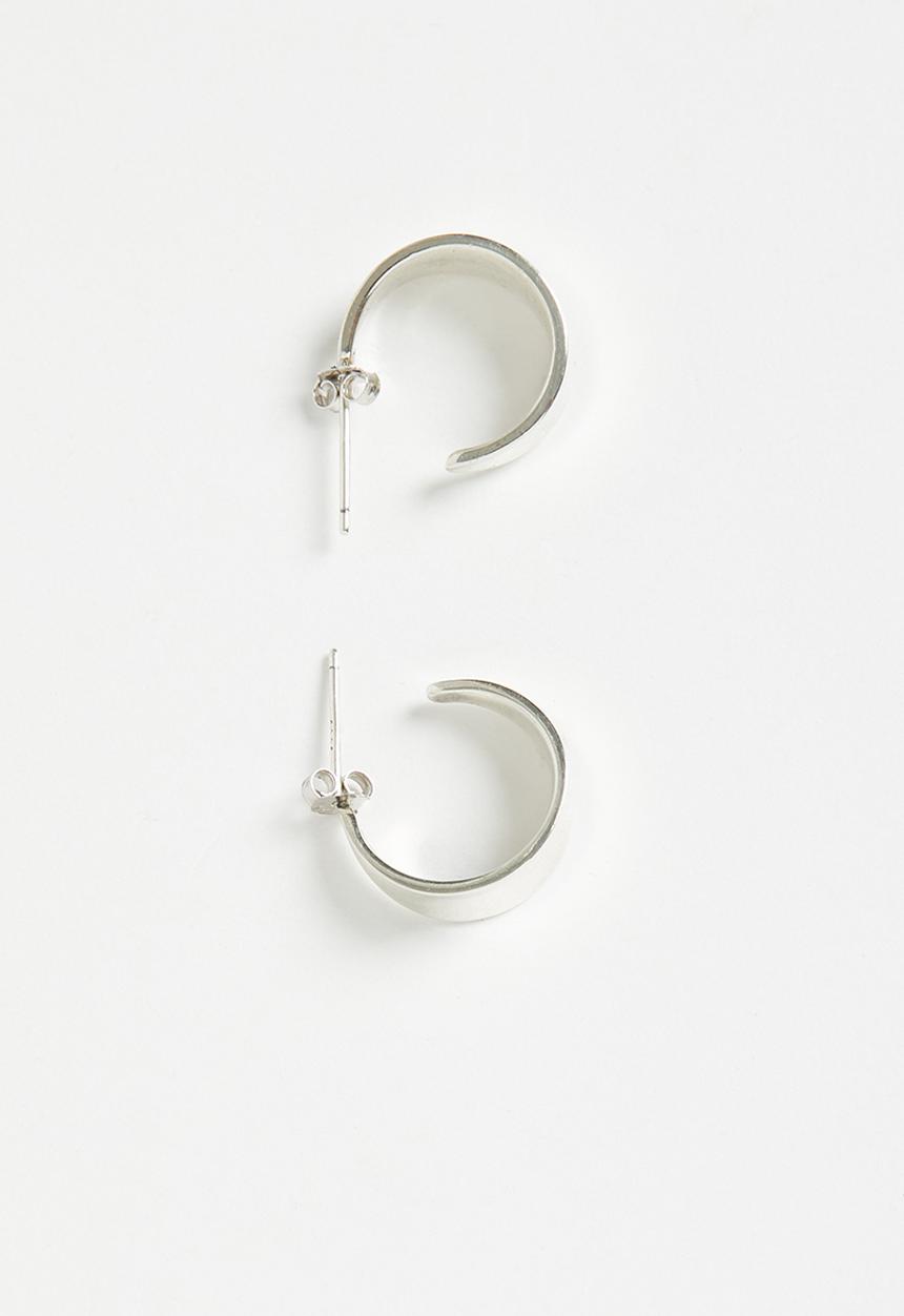 Superbalist - Mandy sterling silver hoop earrings - silver
