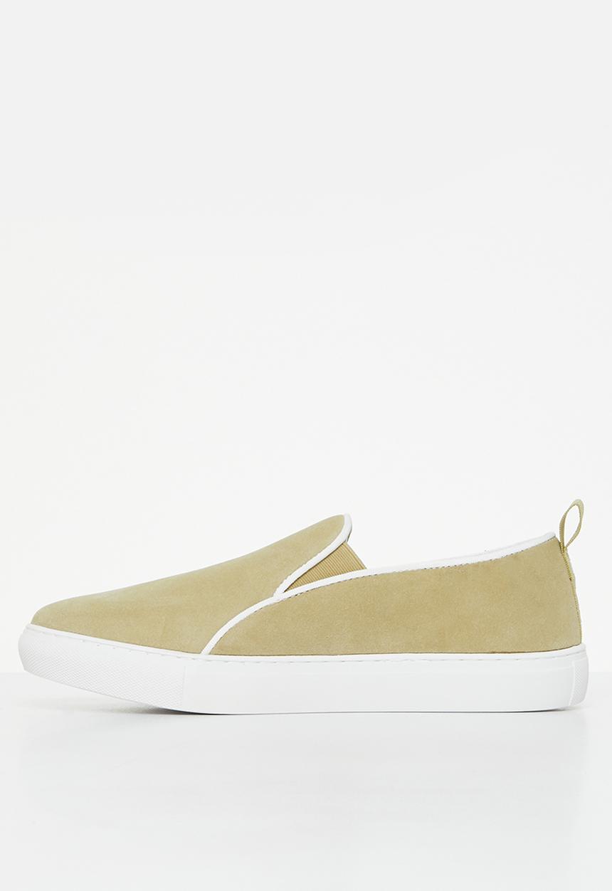 POLO - Suede slip on sneaker - stone