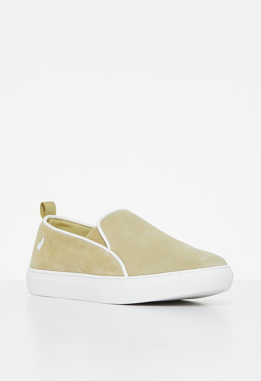 POLO - Suede slip on sneaker - stone