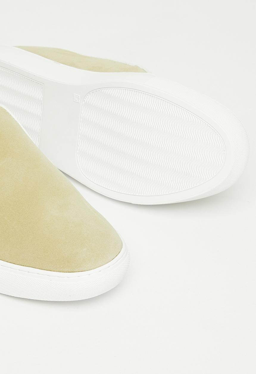 POLO - Suede slip on sneaker - stone