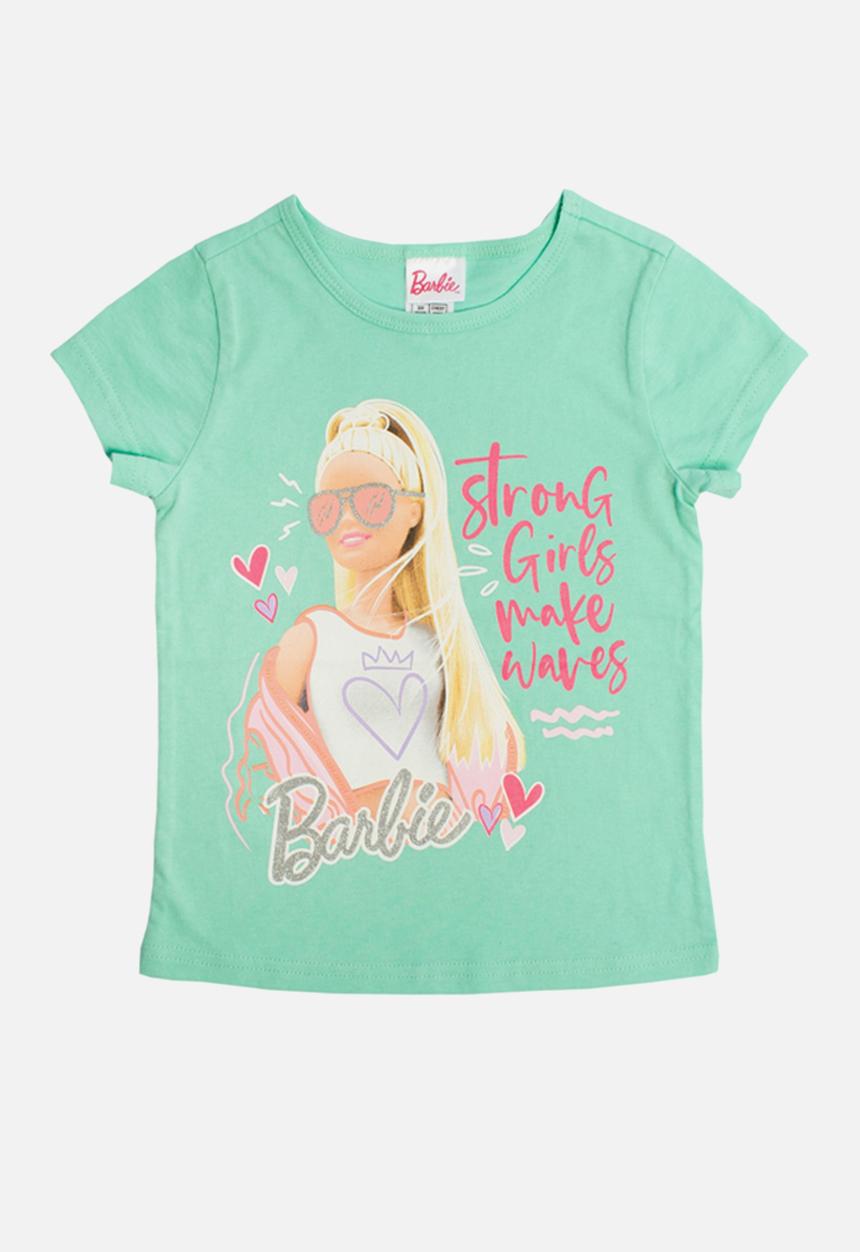 Character Group - Barbie 2 pack tee & vest - aqua/lilac
