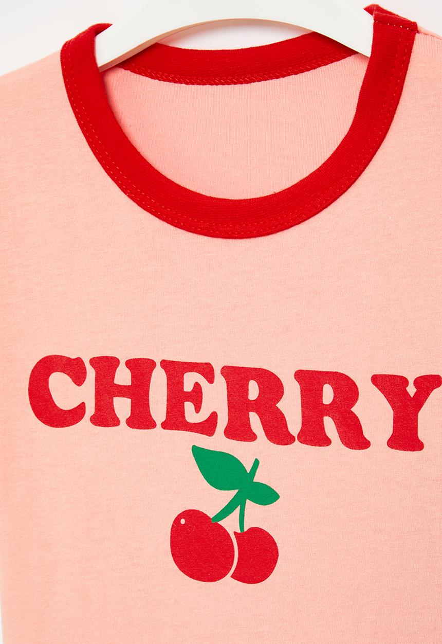 Pop Candy - Cherry tee - pink & red
