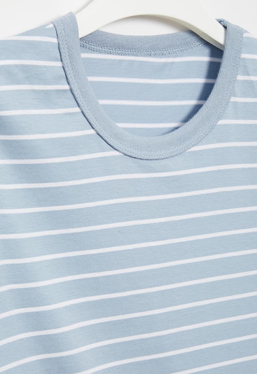 Pop Candy - Strip tee - blue & white