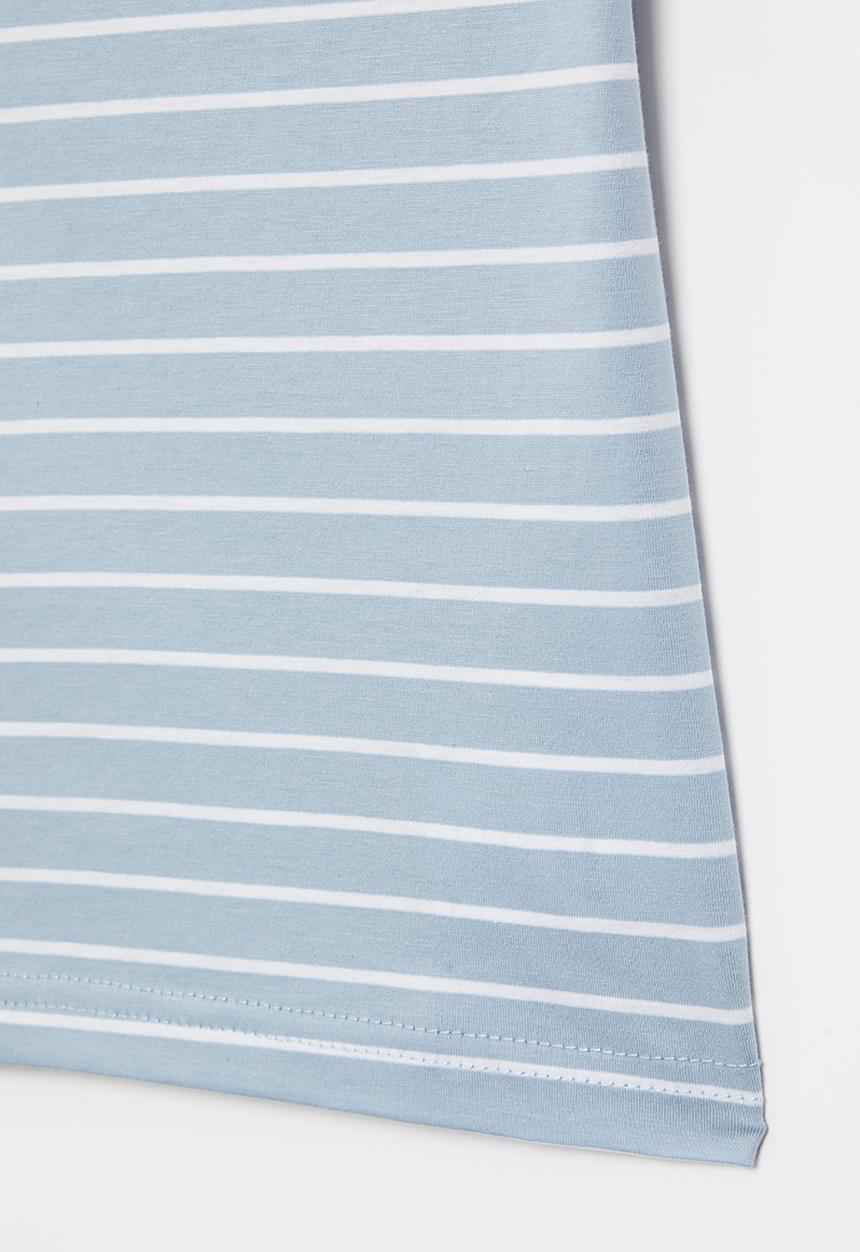 Pop Candy - Strip tee - blue & white