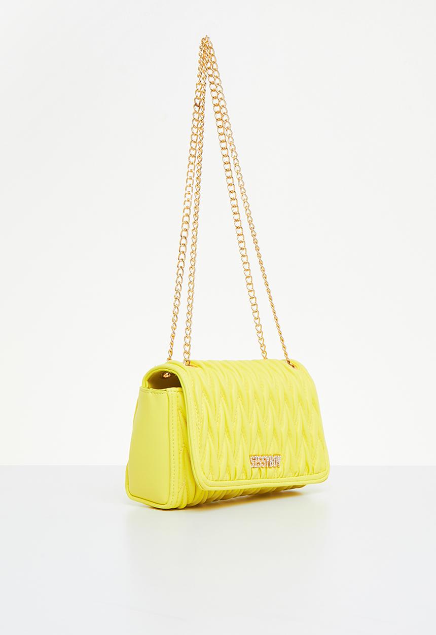 SISSY BOY - Handle this quilted crossbody - yellow