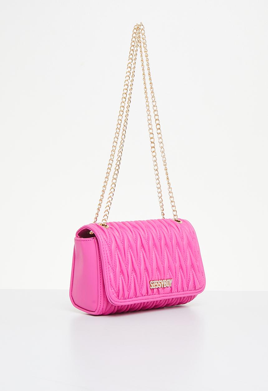 SISSY BOY - Handle this quilted crossbody - pink