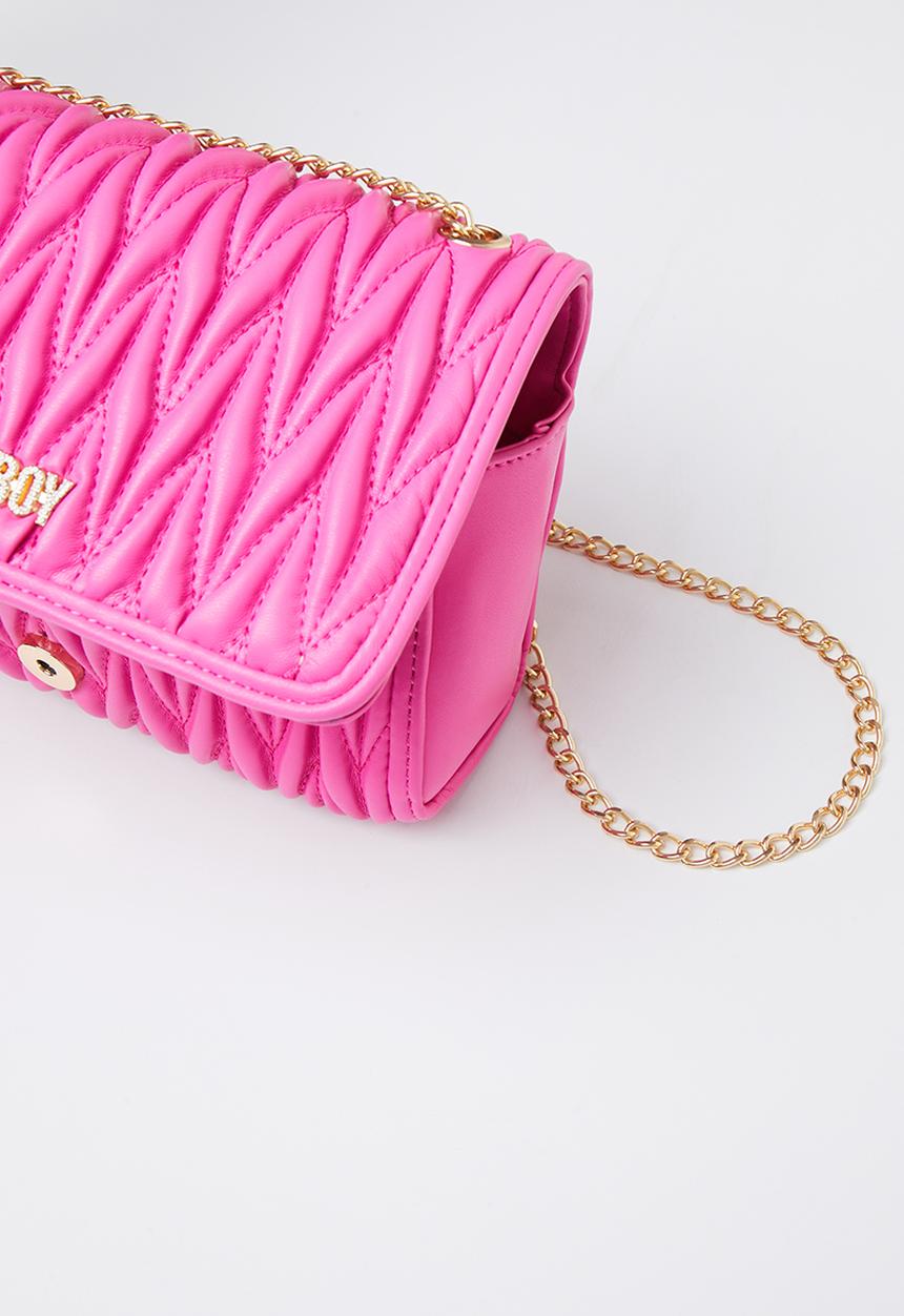 SISSY BOY - Handle this quilted crossbody - pink