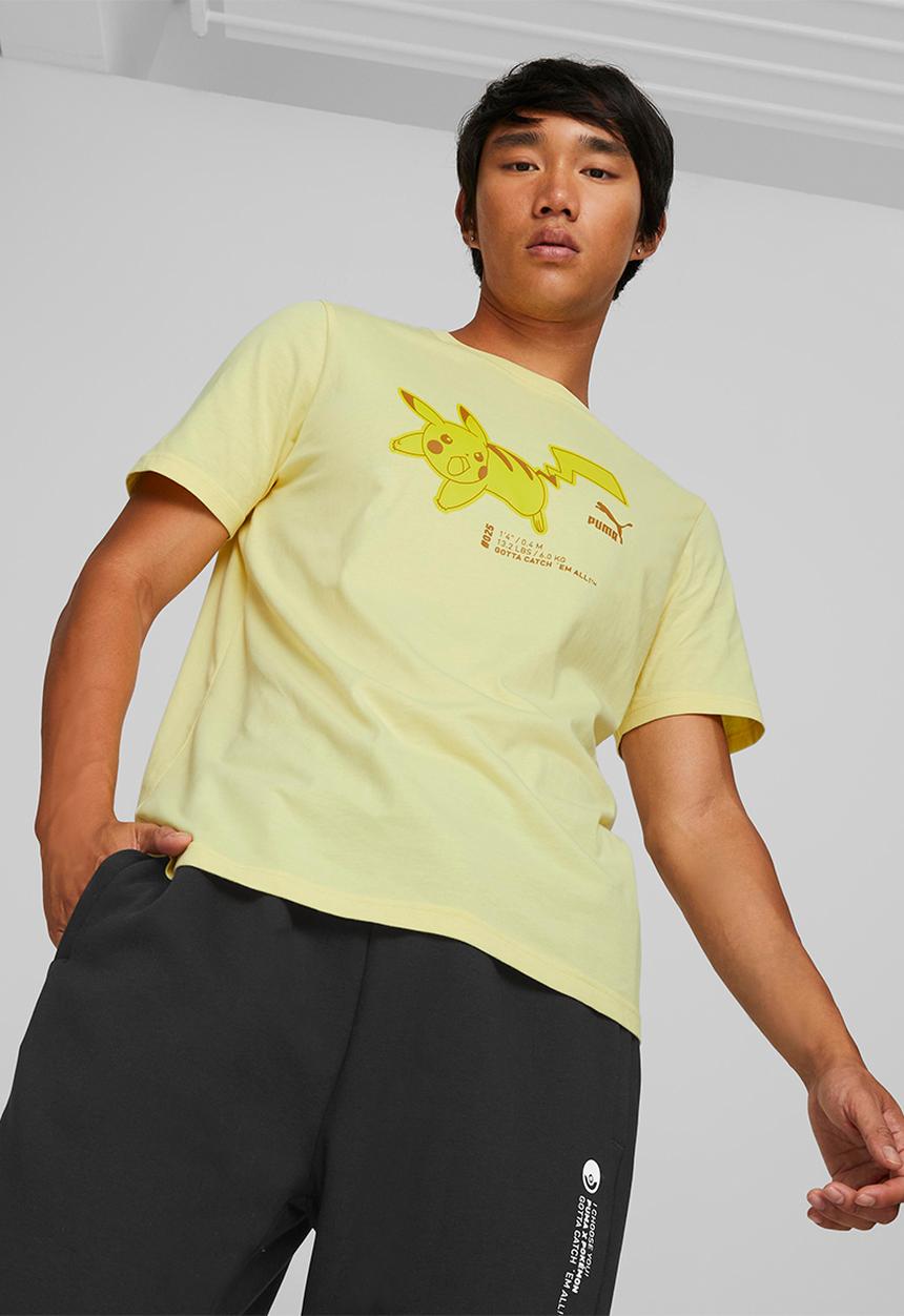 PUMA - Puma x pokemon tee - pale lemon