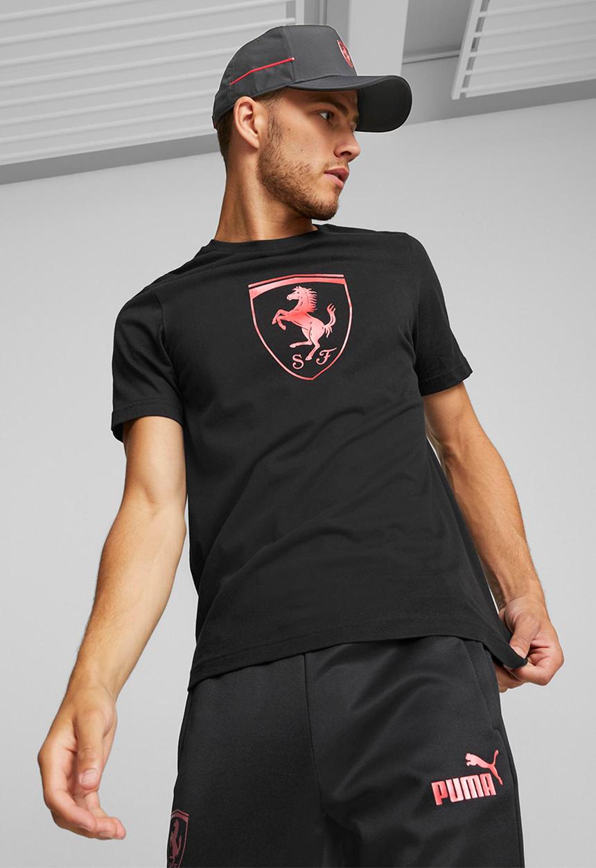 PUMA - Ferrari race metal energy shield tee - puma black