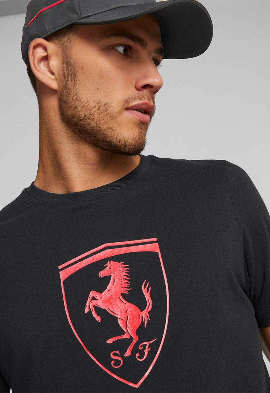 PUMA - Ferrari race metal energy shield tee - puma black