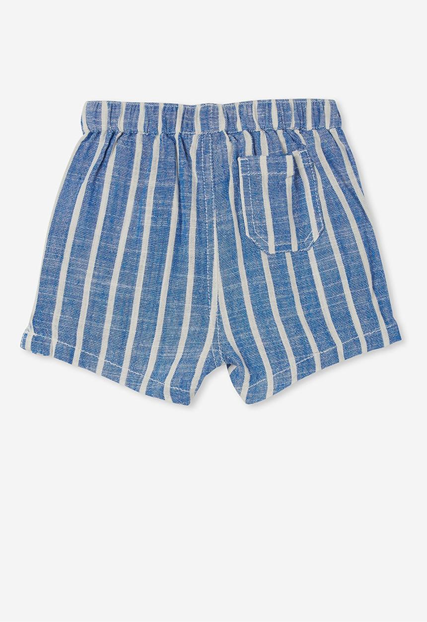 Cotton On - Walter short - blue punch/vanilla stripe