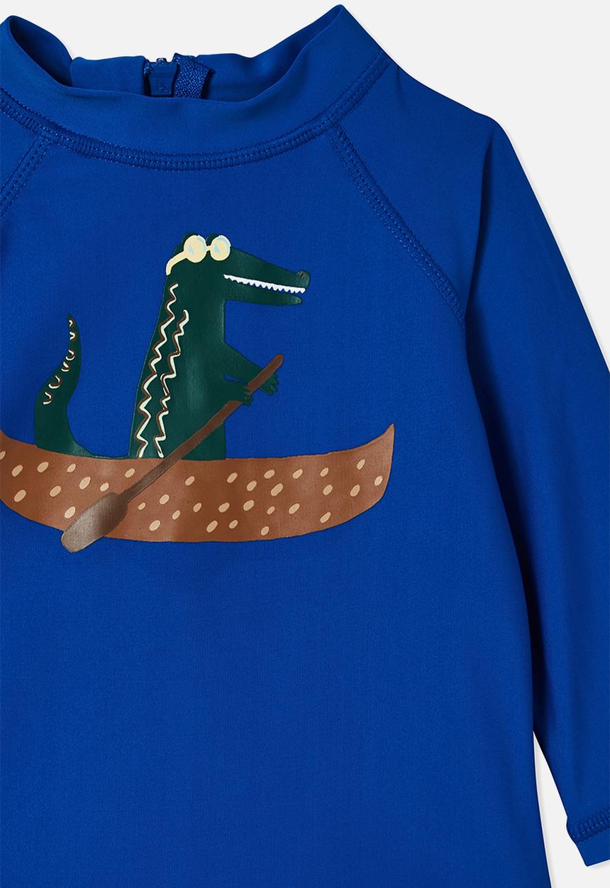 Cotton On - Freddie rash vest - blue punch//paddle your own canoe