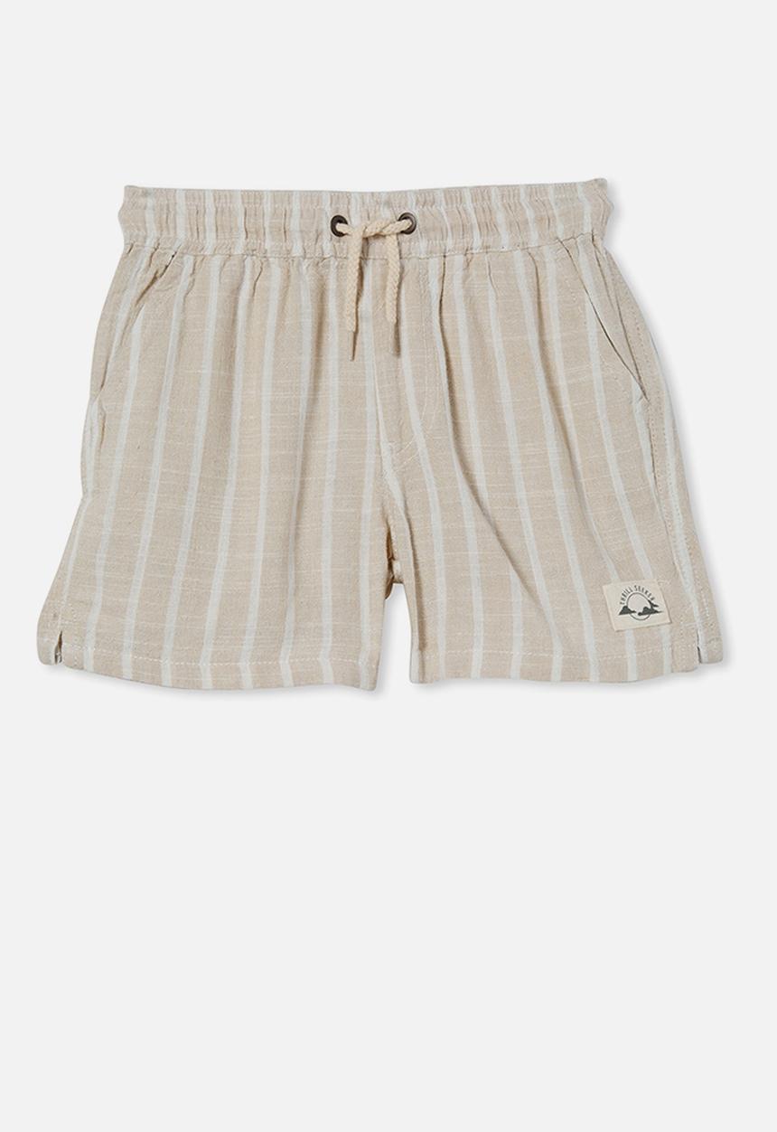 Cotton On - Los cabos short - rainy day / vanilla stripe