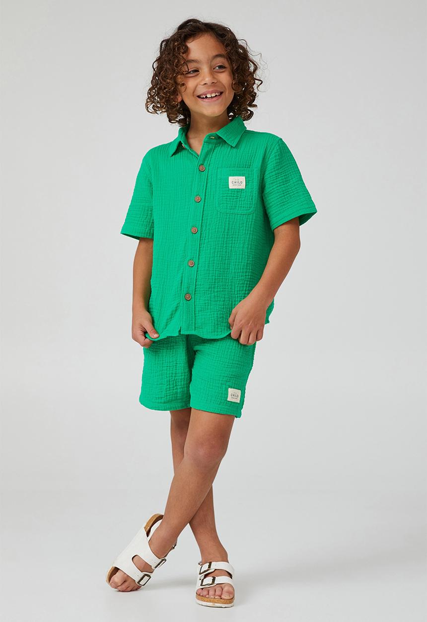 Cotton On - Los cabos short - toffee apple / cheesecloth