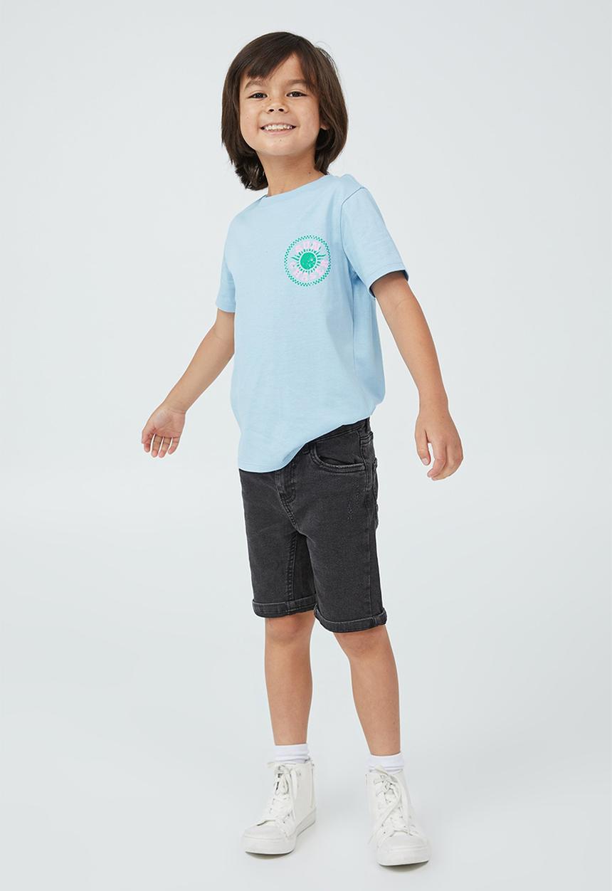 Cotton On - Max skater short sleeve tee - sky haze 
