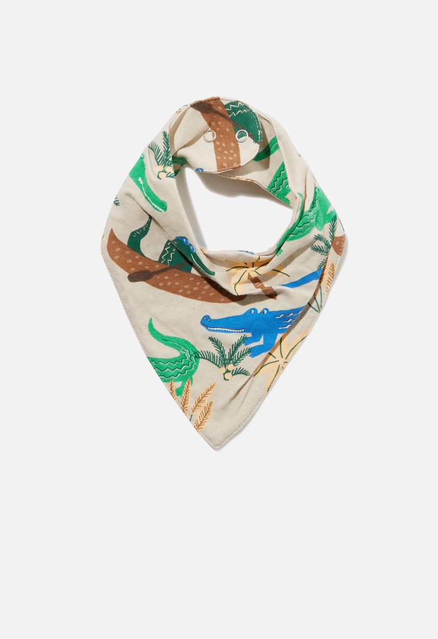Cotton On - The bandana bib - rainy day/crazy crocodiles