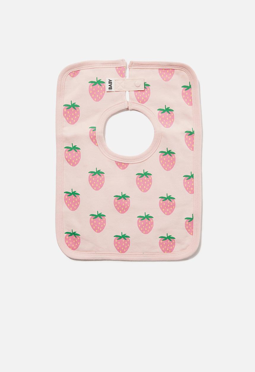 Cotton On - The square bib - crystal pink/strawberry bliss