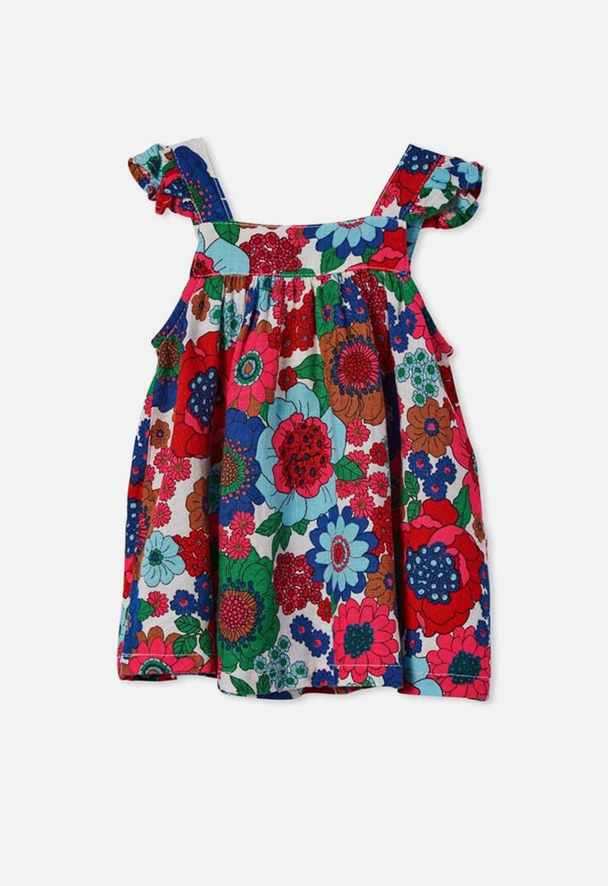 Cotton On - Baby pinafore and bloomer set - vanilla/lenny floral